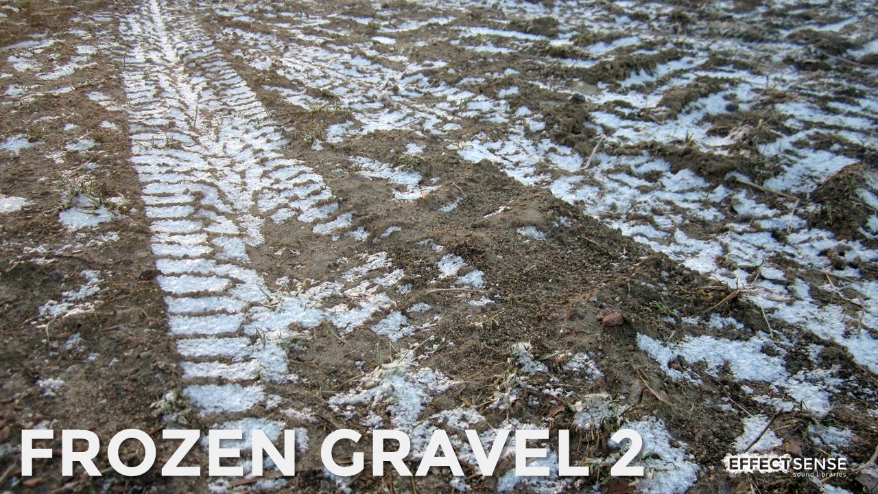 Frozen Gravel Footstep Foley Sound Effects