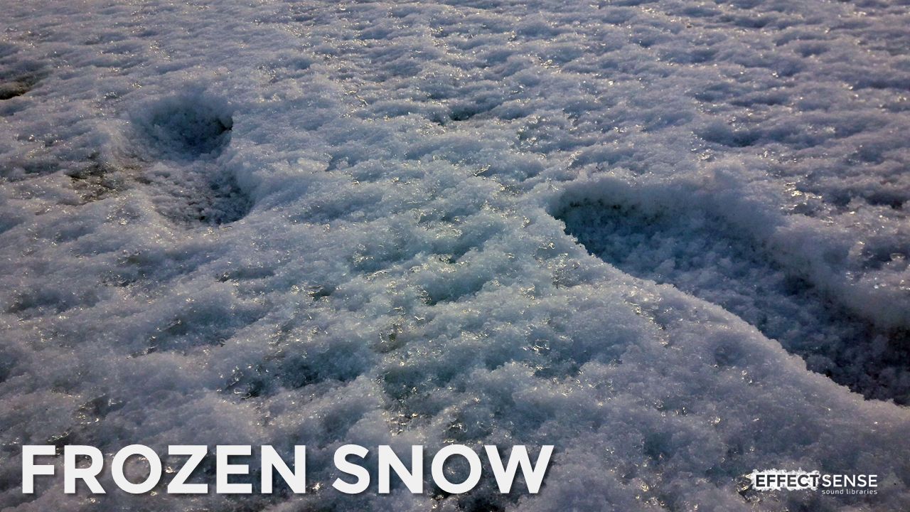 Frozen Snow Footstep Foley Sound Effects